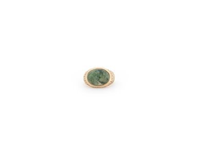 Elvis Presley 1977 Owned & Worn Jade & Gold Ring w/ Provenance