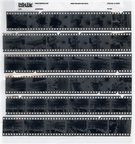 Led Zeppelin 1970s Lot of 36 Chuck Boyd Black & White Frames w Copyright