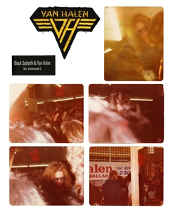 Van Halen 1978 Dallas In-Store Photos, Patch, Ticket Stub