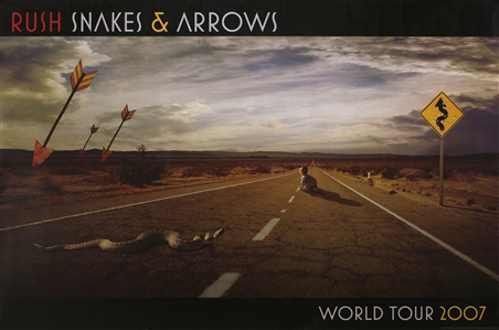 Rush 2007 Snakes & Arrows World Tour 07 Poster