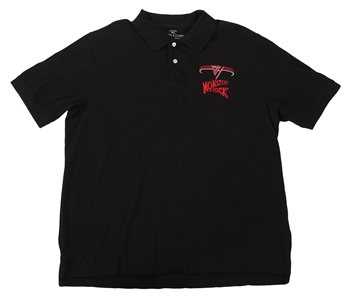 Van Halen 1988 Monsters of Rock Tour Polo Crew Shirt Black w/COA
