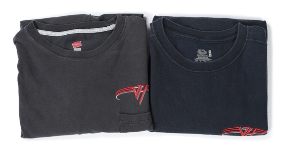 Van Halen 1991 Lot of 2 Black F.U.C.K. Crew Shirts w/COA