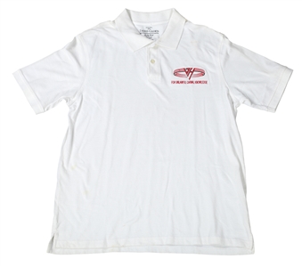 Van Halen 1991-1992 F.U.C.K. White Polo Style Crew Shirt w/COA