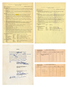 Van Halen 1973 Arcadia High School Mark Stone Signed Earliest Concert as Van Halen Paperwork With COA