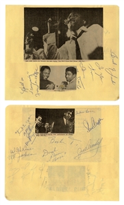 Sam & Dave/Booker T. & the MGs/Mar-Keys 1966 Stax/Volt U.S. Tour 9x Autographed Cut