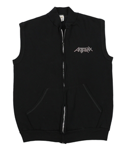 Anthrax 1985 Dan Spitz Owned Armed and Dangerous Sleeveless Zippered Sweatshirt
