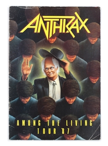 Anthrax 1987 Dan Spitz Owned Among the Living Tour Program