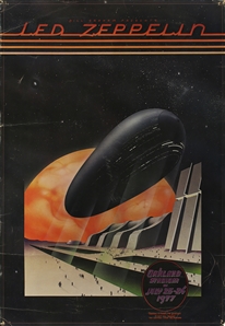 Led Zeppelin 1977 Oakland California Concert Poster