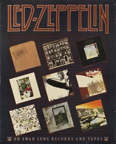 Led Zeppelin 1979 Original Swan Song Albums Discography Poster
