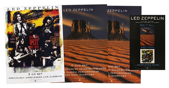 Led Zeppelin 2003 How The West Was Won Lot Of Three Posters