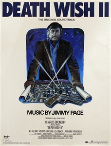Jimmy Page Led Zeppelin 1982 Death Wish II Soundtrack Poster