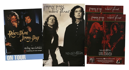 Jimmy Page Robert Plant 1994 - 1998 Four Poster Lot