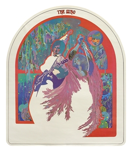 The Who 1970 Die-Cut Arch Poster With Psychedelic Art By Maisel