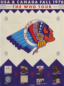 The Who 1976 USA Canada Multi-Date Tour Poster