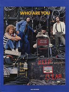 The Who 1978 Who Are You MCA Records Poster