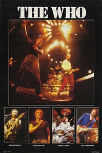 The Who 1980 Band Personality Poster