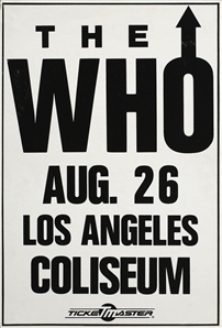 The Who 1989 L.A. Coliseum Boxing Poster