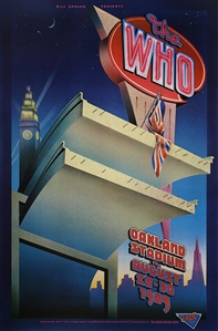 The Who 1989 Oakland Concert Poster BGP #32