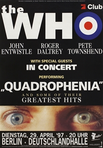 The Who 1997 Quadrophenia Berlin Concert Poster