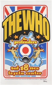 The Who 2006 Endless Wire Tour Houston Artist Signed Concert Poster