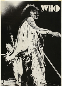 The Who 1970 Japanese Black & White Personality Poster
