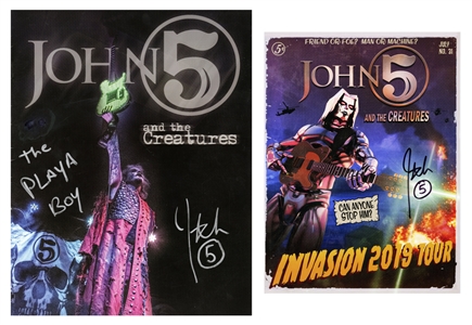 John5 2018-2019 Lot of 2 Autographed Tour Programs