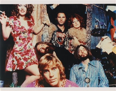 The Doors 1969 Raeanne Rubenstein Reprint of Jim Morrison & Pamela Courson With Friends at Themis