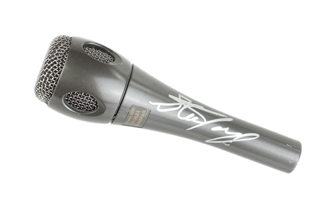 Aerosmith 2000s - 2010s Steven Tyler Autographed Black Microphone