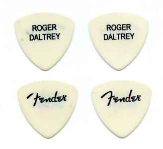 The Who 2008-2009 Lot of 2 Roger Daltrey Guitar Picks w/COA