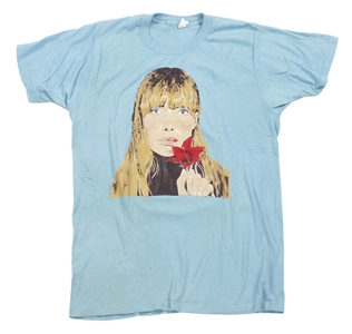 Joni Mitchell 1974 Memphis TN Misprinted Date Conert Shirt