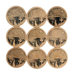 ZZ Top 1974 Barn Dance & BBQ Tokens from September 1, 1974 Austin, TX