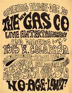 Van Halen 1975 The Gas Company Opening Event Flyer With COA