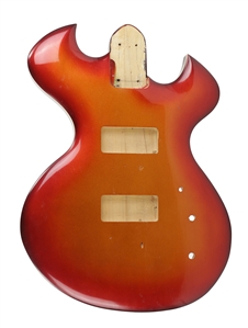 Mark Stone 1980s-2000s Unfinished Custom Wood Sunburst With White Binding Bass Guitar Body With COA