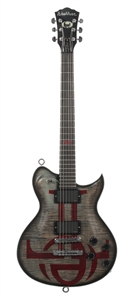 Black Label Society 2007 Nick Catanese Stage Used Grey With Red ET Logo Washburn Guitar With COA