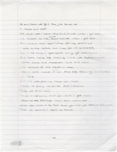 Drake 2010s-2020s Handwritten Lyrics