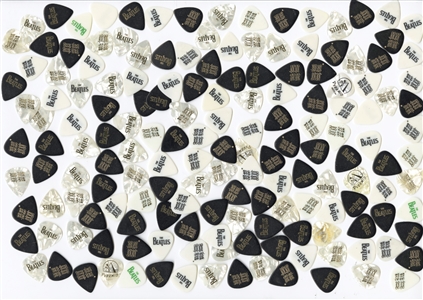 Cheap Trick 2007-2009 Bulk Lot of 160 Beatles Anniversary Picks With COA