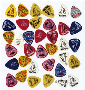 Cheap Trick 2010 Bulk Lot of 36 Rick Nielsen Las Vegas Paris Hotel Residency Guitar Picks With COA
