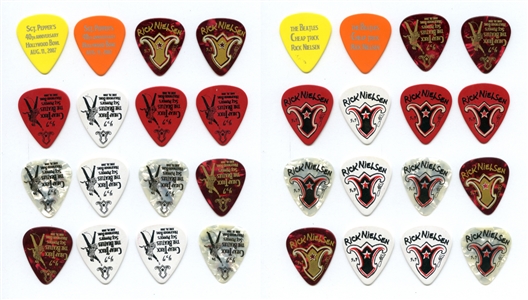 Cheap Trick 2007-2008 Lot of 16 Hollywood Bowl Performance Guitar Picks With COA