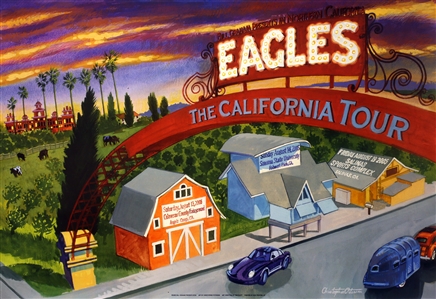 Eagles 2005 BIll Graham Presents California Tour Concert Poster B334