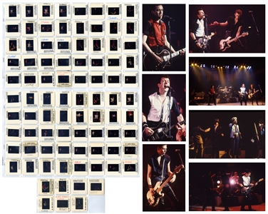 The Clash 1980 Lot of 87 Color Slides Live In Concert With Transfer Rights