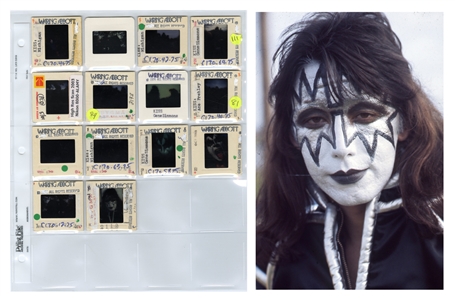 KISS 1975 Lot of 14 Color Slides Of KISS Before The Cadillac Parade With Transfer Rights