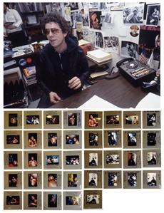 Lou Reed 1978 Candid Photos With Brown & Black Jackets With Transfer Rights