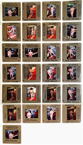 Van Halen 1984 Lot of 25 Color Slides Edward Van Halen Backstage Photo Session With Transfer Rights