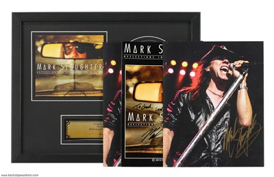 Slaughter Mark Slaughter 2015 Framed Commemorative Award With 3 Autographed Photos