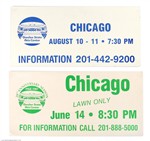 Chicago 1984 - 1987 Lot Of 2 Vintage New Jersey Concert Posters