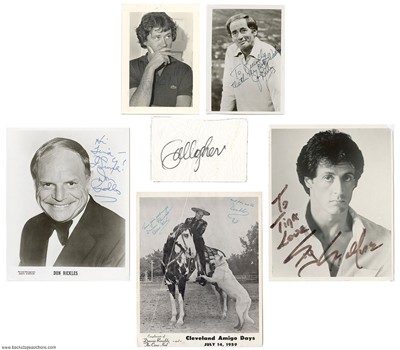 Celebrities, Entertainers & Comedians 1970s Lot Of 6 Autographed Items 