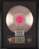 Warrant 1989 Dirty Rotten Filthy Stinking Rich RIAA Gold Sales Award Presented to Beau Hill