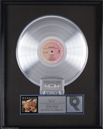 Warrant 1989 Dirty Rotten Filthy Stinking Rich RIAA Platinum Sales Award Presented to Beau Hill