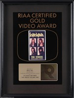 Winger 1989 The Videos: Volume One RIAA Gold Video Award Presented to Beau Hill