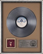 KISS 1978 Gene Simmons RIAA Platinum Record Award Presented to Sean Delaney
